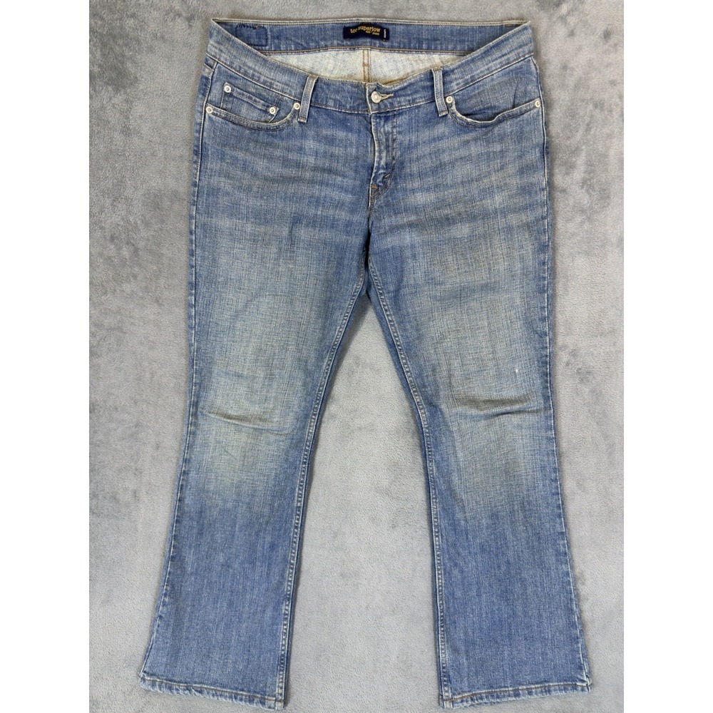 Levis Jeans Womens 13‎ Blue Denim Medium Wash 524 Too Superlow Bootcut Flare
